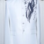 Peacock Embroidered Jodhpuri suit