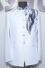 Peacock Embroidered Jodhpuri suit