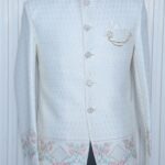 Jodhpuri Detailed embroidered (White)